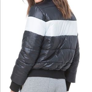 JUICY COUTURE Women's Colorblock Puffer Coat